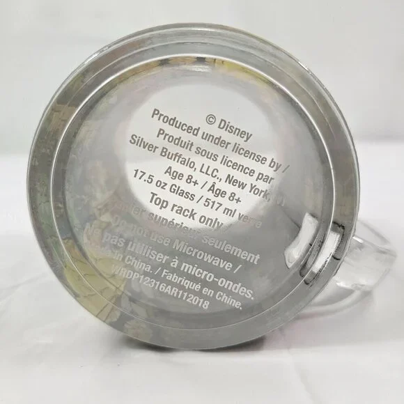 Disney Beauty & The Beast Belle Rose Window 17.5 Oz Stained Glass Coffee Tea Mug - Picture 15 of 17